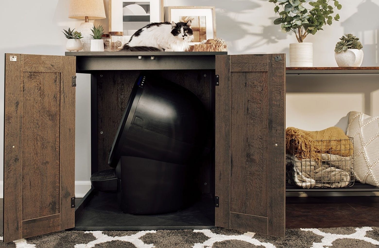 Coffee Oak Storage Cabinet 5 Coffee Oak Storage Cabinet